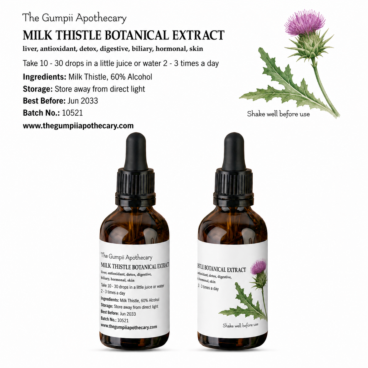 Wildcrafted Milk Thistle Botanical Extract