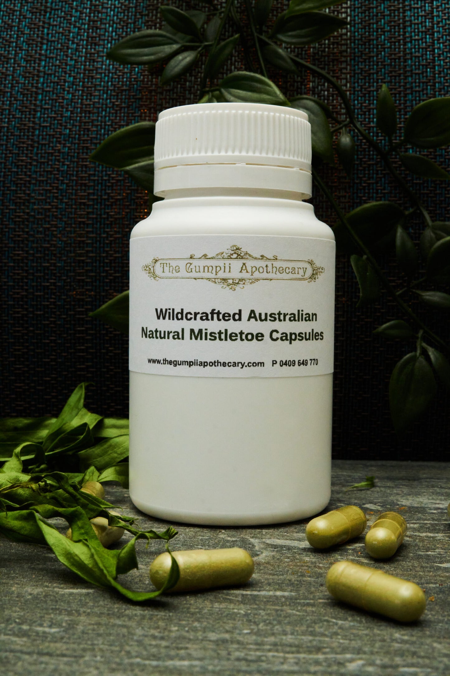 Wildcrafted Australian Natural Mistletoe Capsules (Viscum album)