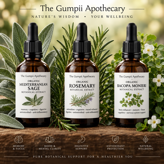 The Memory Trio: How Sage, Rosemary & Bacopa Support Cognitive Health