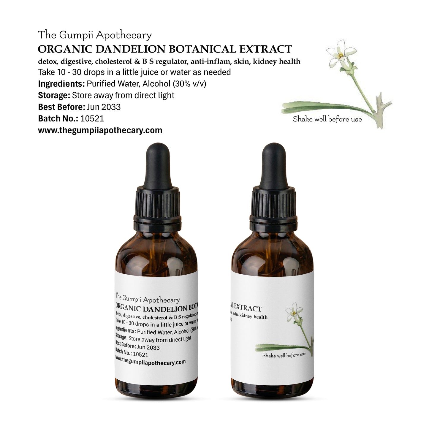 Organic Dandelion Extract