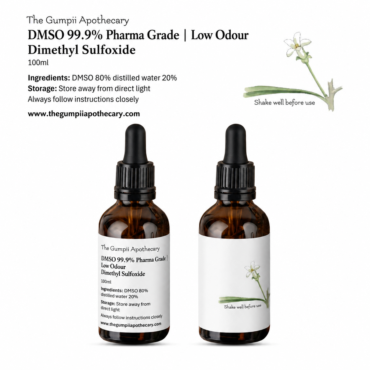 DMSO 99.9% Pharma Grade | Low Odour Dimethyl Sulfoxide