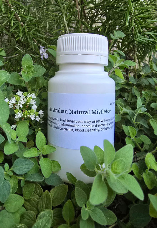 Wildcrafted Australian Natural Mistletoe Capsules (Viscum album)