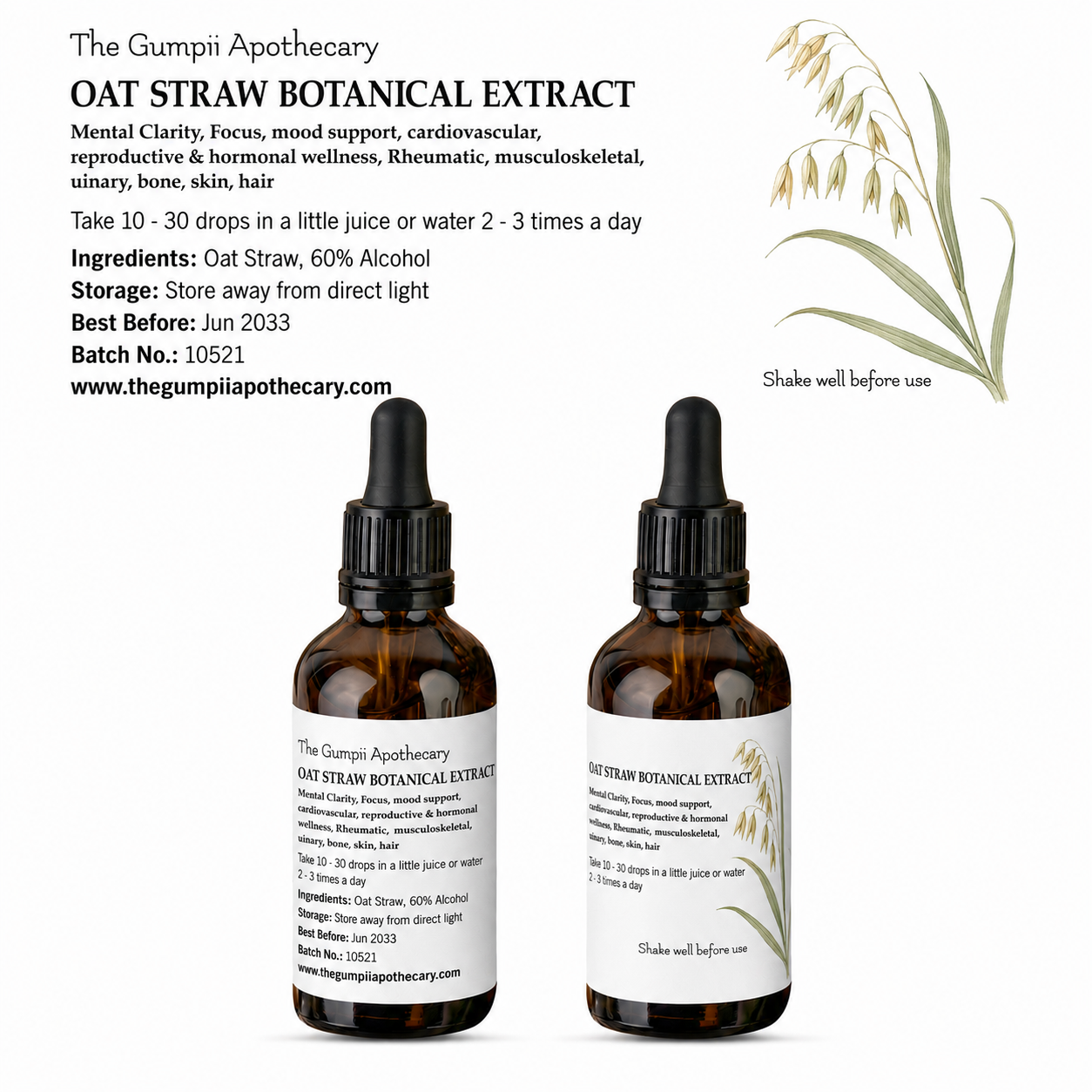 Organic Oat Straw